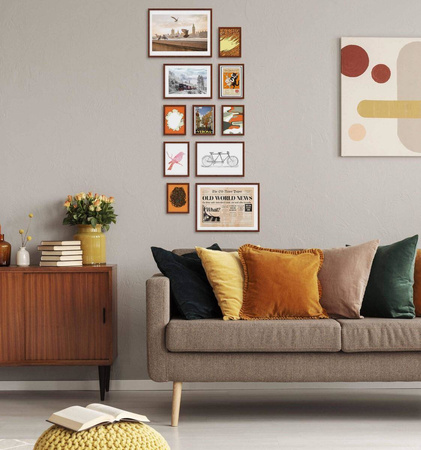 Zestaw brązowych ramek galeria PINIA 3 GF0005