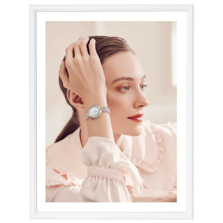 Biała ramka drewniana na zdjęcia DRWA 1 30x40 cm