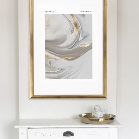 Ramka drewniana złota na zdjęcia DRL N Z 50x70 cm