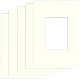 Pakiet 5 szt. Passe Partout 9x13 (5x7) BIAŁY IVORY