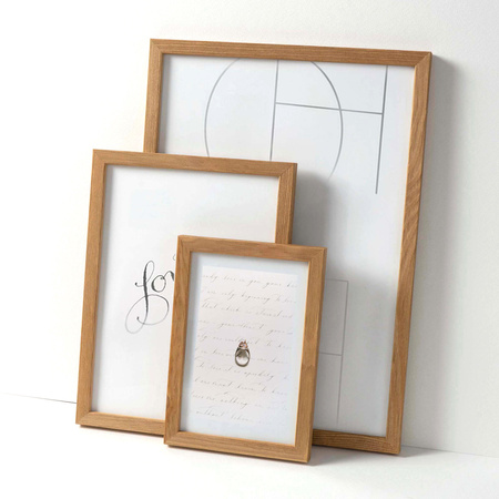 Ramka drewniana kolor dąb PINIA 00 21x30 cm