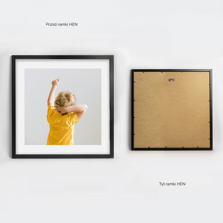 Czarna ramka na zdjęcia HEN 2 50x50 cm