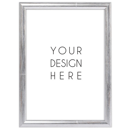 Srebrna ramka drewniana na zdjęcia EKO S2 15x21 cm