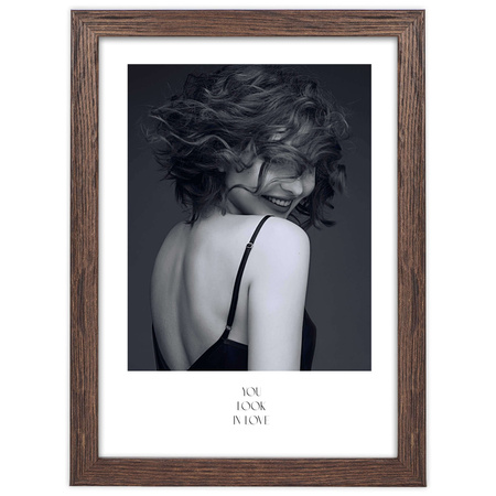 Brązowa ramka na zdjęcie FDM M6 15x20 cm