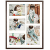 Foto Galeria 40x50 cm brązowa Ramka na 5 zdjęć 13x18 cm 15x21 cm z Passe Partout