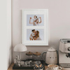 Biała Foto Galeria 21x30 cm Ramka na 2 zdjęcia 10x15 cm z Passe Partou