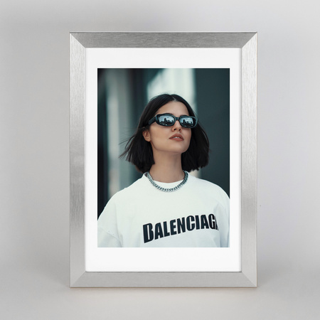 Pakiet 5 szt. srebrnych ramek na zdjęcia HEN S 21x29,7 cm A4