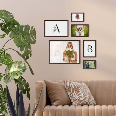 Zestaw brązowych ramek galeria 44 GF0010