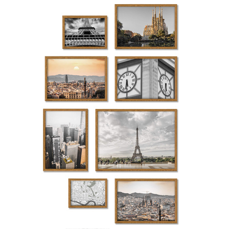 Zestaw brązowych ramek - galeria HIT 33 GF0009 - CORNER