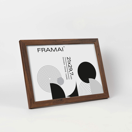 Brązowa ramka na zdjęcia HEN 4 21x29,7 cm