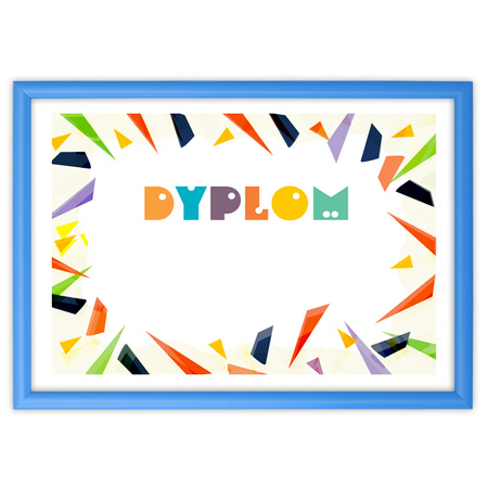 Niebieska ramka drewniana na zdjęcia EKO 15 10x15 cm