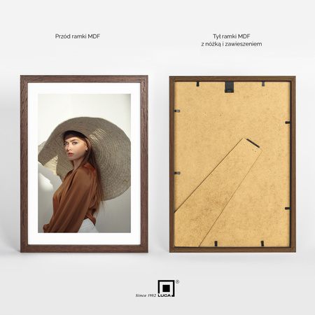 Pakiet 5 szt. brązowych ramek na zdjęcia FDM M6 21x30 cm