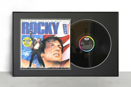 Czarna ramka na płytę winylową 42x68 cm