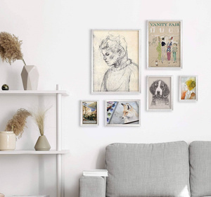 Zestaw srebrnych ramek galeria HIT 1 S GF0010