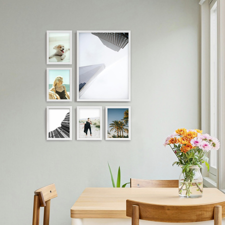 Zestaw białych ramek galeria PRESTO 1 GF0002