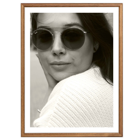 Ramka drewniana DRWA 3 kolor dąb 40x50 cm