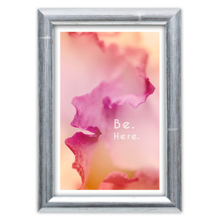 Srebrna ramka drewniana na zdjęcia EKO S2 18x24 cm