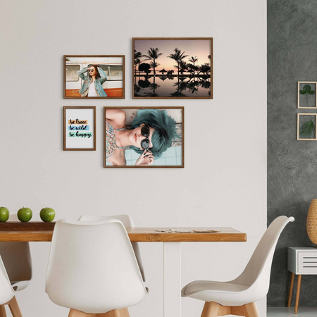 Zestaw brązowych ramek galeria 4 GF0008