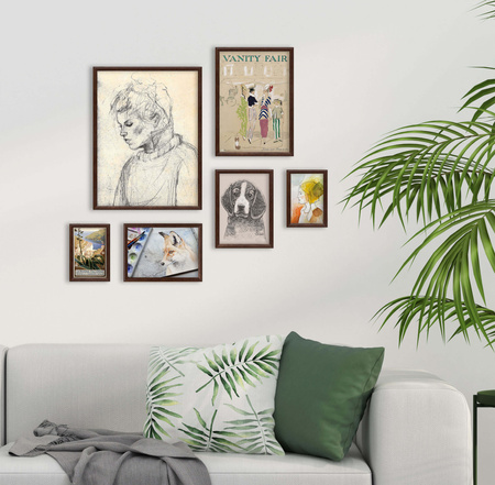 Zestaw brązowych ramek galeria HIT 4 GF0010