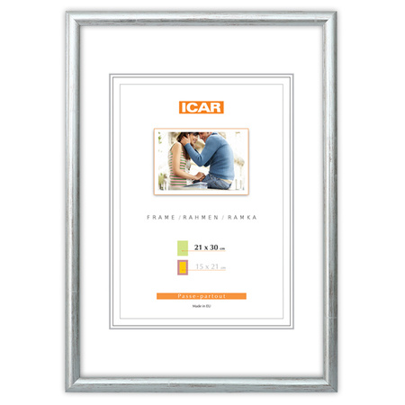 Srebrna ramka drewniana na zdjęcia EKO S2 40x50 cm