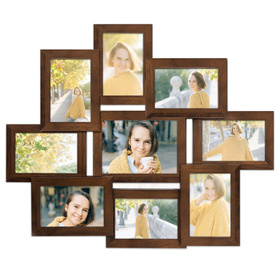 Multirama MULTI HEN 4 ramka na zdjęcia na 9 zdjęć - brązowa