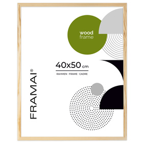 Ramka z drewna surowego na zdjęcia RAW 40x50 cm