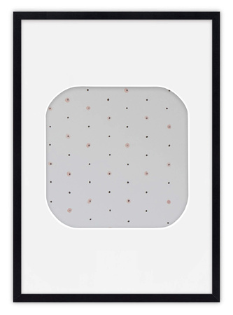 Ramka na zdjęcia CYFERKA "0" 21x30 cm czarna z białym passe partout