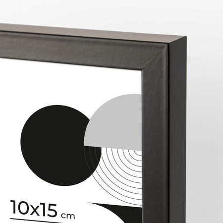 GALERIA ŚCIENNA CZARNA na 9 RAMEK MDF z PLEXI