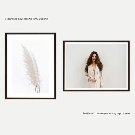 Czarna ramka na zdjęcia 60x80 cm HEN 2