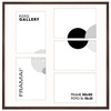 Foto Galeria 50x50 cm brązowa Ramka na 5 zdjęć 15x21 cm z Passe Partout