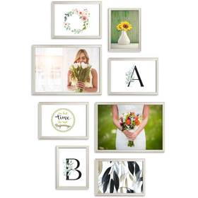 Zestaw srebrnych ramek galeria PRESTO S GF0007