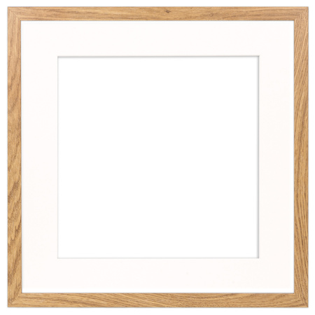 Brązowa ramka na zdjęcia HEN PASS 01 40x40 cm z passe partout (30x30)