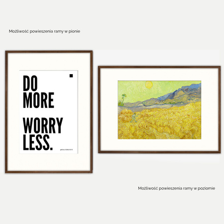 Brązowa ramka na zdjęcia HEN PASS 4 70X100 cm z passe partout (50x70 cm)