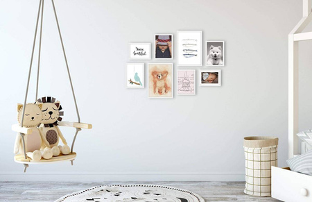 Zestaw białych ramek galeria PINIA 1 GF0007