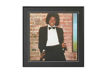 Czarna ramka na okładkę płyty winylowej o rozmiarze 40x40 cm