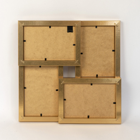 Multirama MULTI HEN 2 ramka na zdjęcia. Złota multirama na cztery zdjęcia