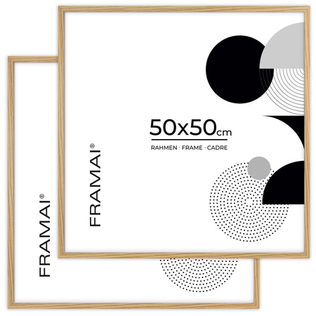 Ramka na zdjęcia 50x50 cm w dębowym kolorze FDM 02