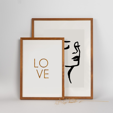 Pakiet 5 szt. ramek drewnianych na zdjęcia ciepłe drewno PINIA 10 21x30 cm