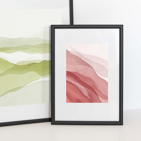 Czarna ramka drewniana DRWA 2 21x30 cm