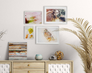 Zestaw srebrnych ramek galeria HIT 1 S GF0008