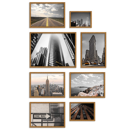 Zestaw brązowych ramek - galeria HIT 33 GF0009 - CORNER