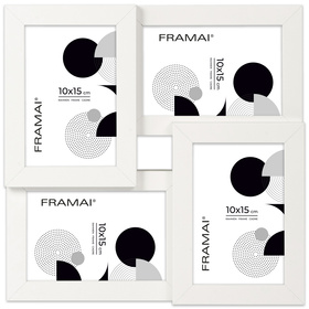 Multirama MULTI HEN 1 ramka na zdjęcia. Biała multirama na cztery zdjęcia