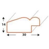 Ramka drewniana złota DRZ C Z1 13x18 cm