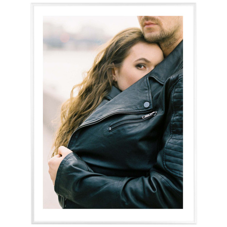 Biała ramka aluminiowa QAL 60x80 cm