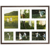Foto Galeria 40x50 cm brązowa Ramka na 8 zdjęć 10x10 cm 10x15 cm 15x21 cm z Passe Partout