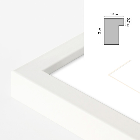 Foto Galeria 40x40 cm biała Ramka na 9 zdjęć 10x10 cm z Passe Partout