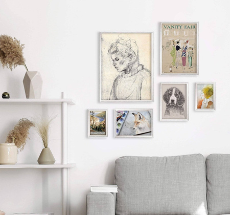 Zestaw srebrnych ramek galeria HIT 1 S GF0010