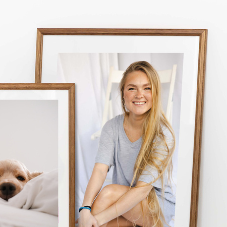 Pakiet 5 szt. ramek drewnianych na zdjęcia kolor dąb DRWA 3 30x40 cm