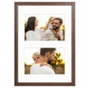 Foto Galeria 21x30 cm brązowa Ramka na 2 zdjęcia 10x15 cm z Passe Partou