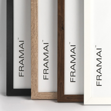 Biała ramka na zdjęcia HEN 1 50x70 cm